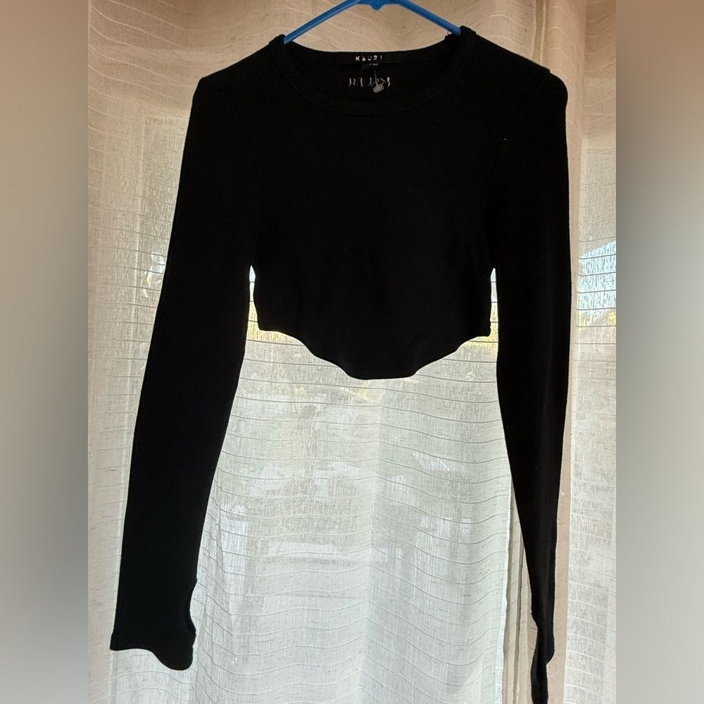 Ksubi crop top long sleeve